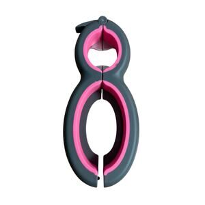 Progressive 6-in-1 Opener for Jars/Lids Stainless Steel Santoprene Kitchen Multi